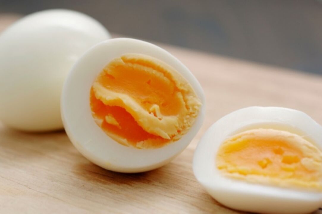 ovos cocidos para a dieta xaponesa